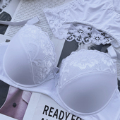 外贸欧美性感大码 聚拢薄杯蕾丝两排扣内衣胸罩 胖MM250斤文胸套装