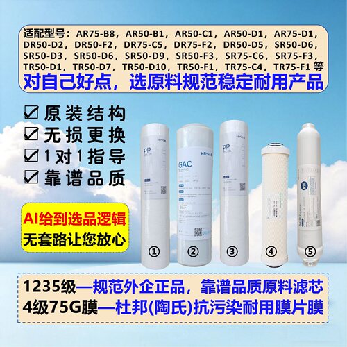 史密斯佳尼特净水器原装结构滤芯