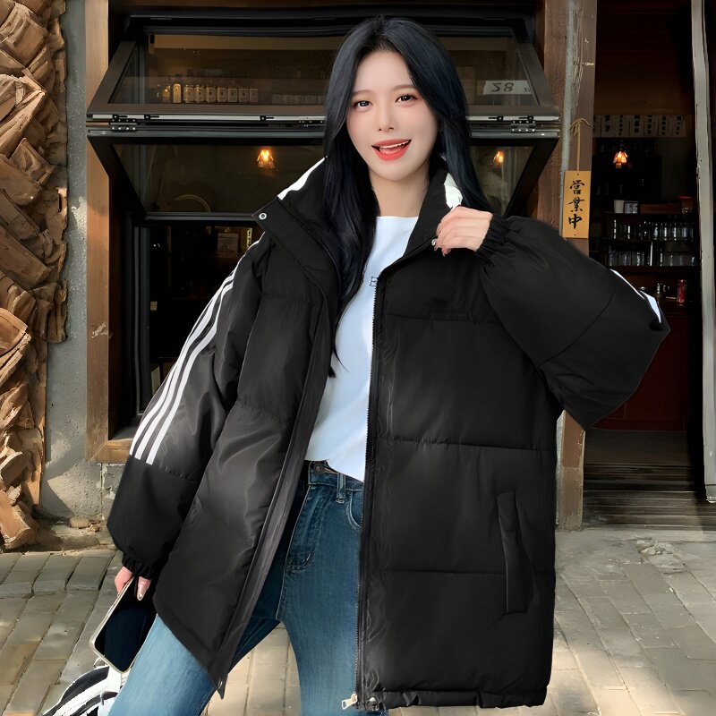胖mm大码羽绒棉服女秋冬新款网棉衣/棉服