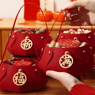 乔迁之喜新居布置装饰用品入伙仪式手提盒搬新家礼物乔迁入宅摆件