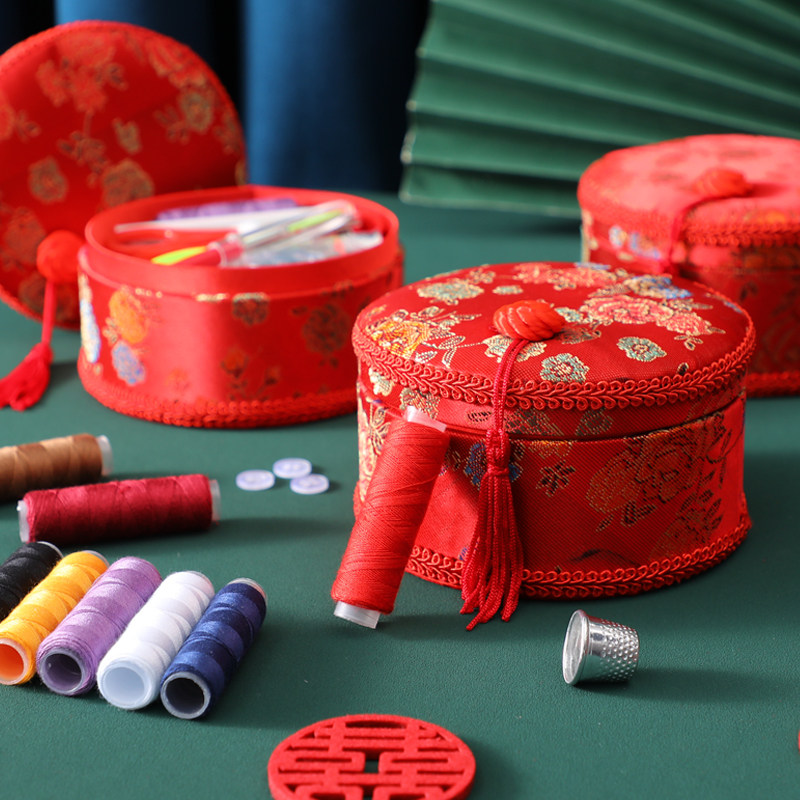 针线盒家用实用结婚高质量多功能新娘嫁妆陪嫁针线缝补套装针线包,居家布艺,线盒,淘宝优惠券,粉丝福利购,淘宝优惠卷