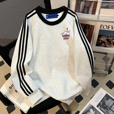 美式复古套头圆领卫衣男款春秋冬