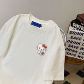 短袖 体恤半袖 t恤男宽松重磅美式 潮牌百搭港风休闲纯棉上衣服夏季