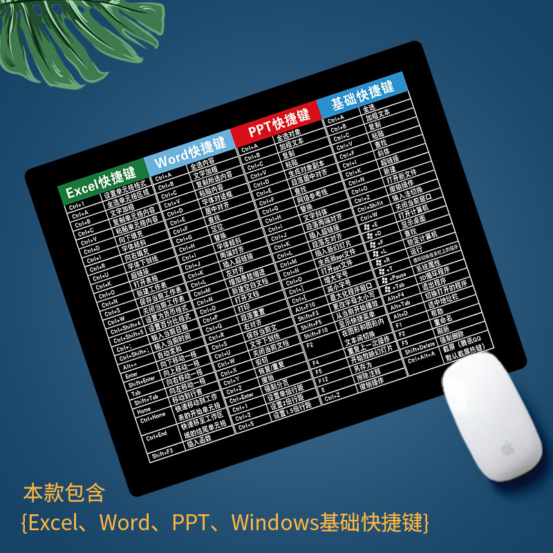 excel word  ps 快捷键  办公 加厚五笔字根小号中号鼠标垫锁边怎么看?