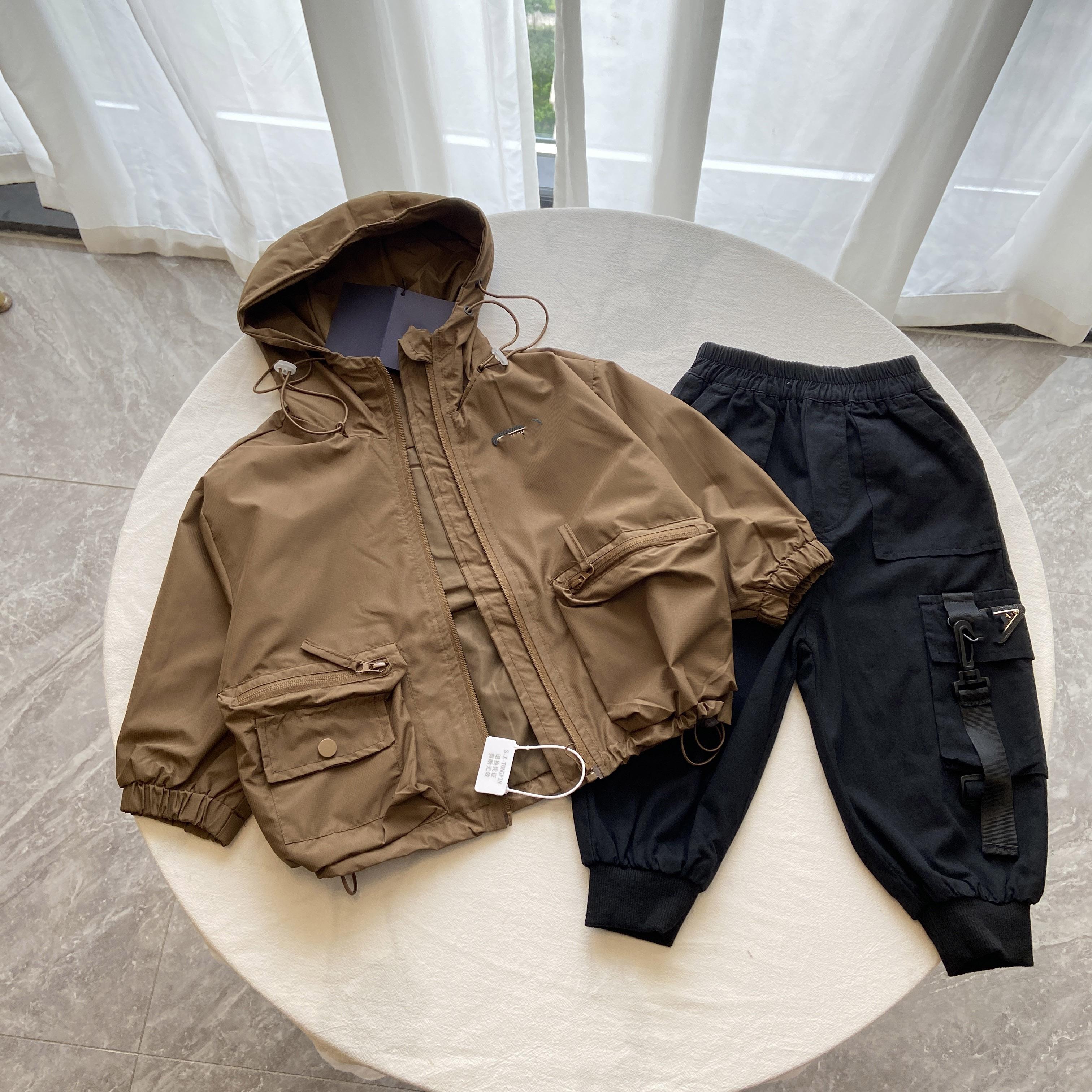 外套男女童工装休闲秋冬3件