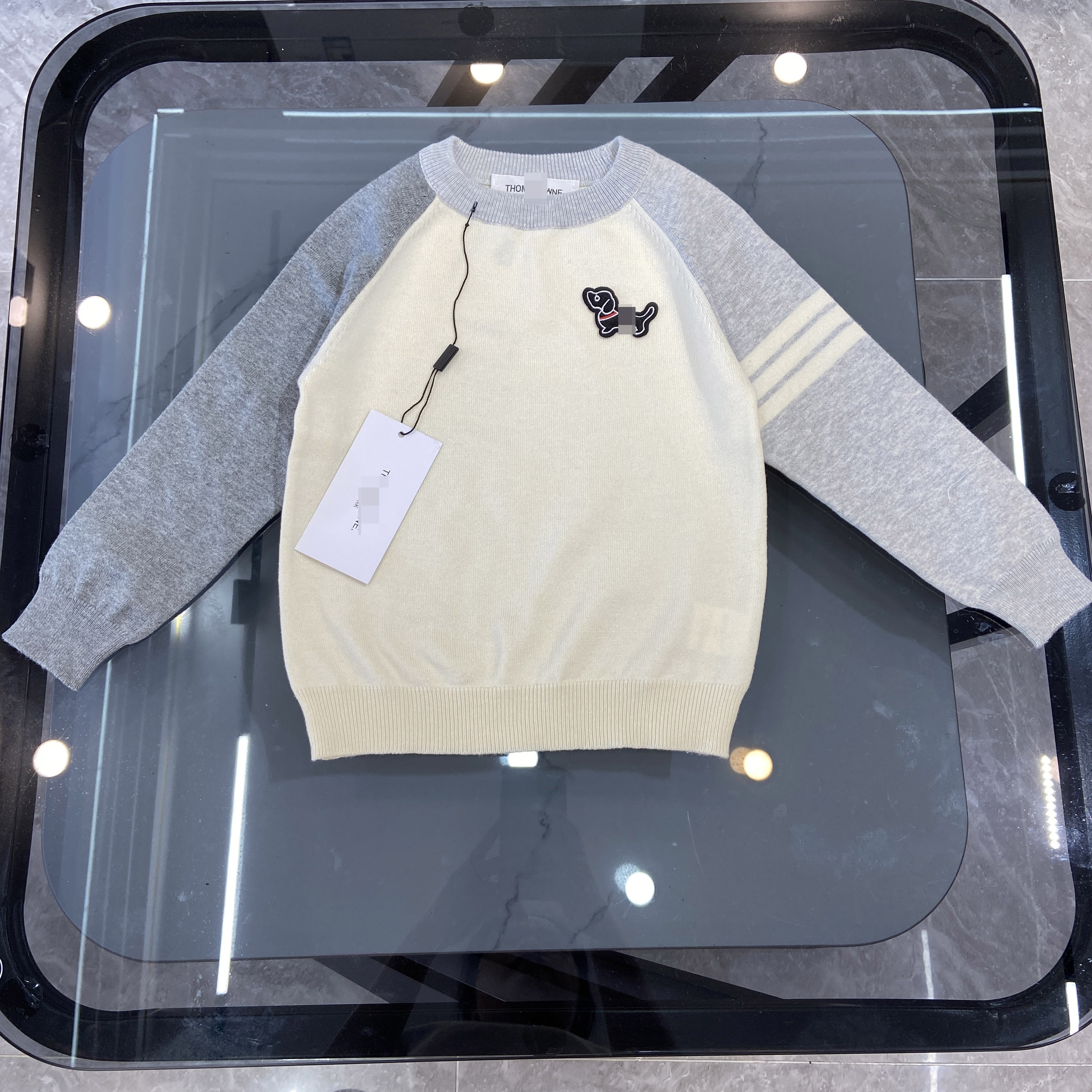 儿童针织衫学院风撞色软毛衣