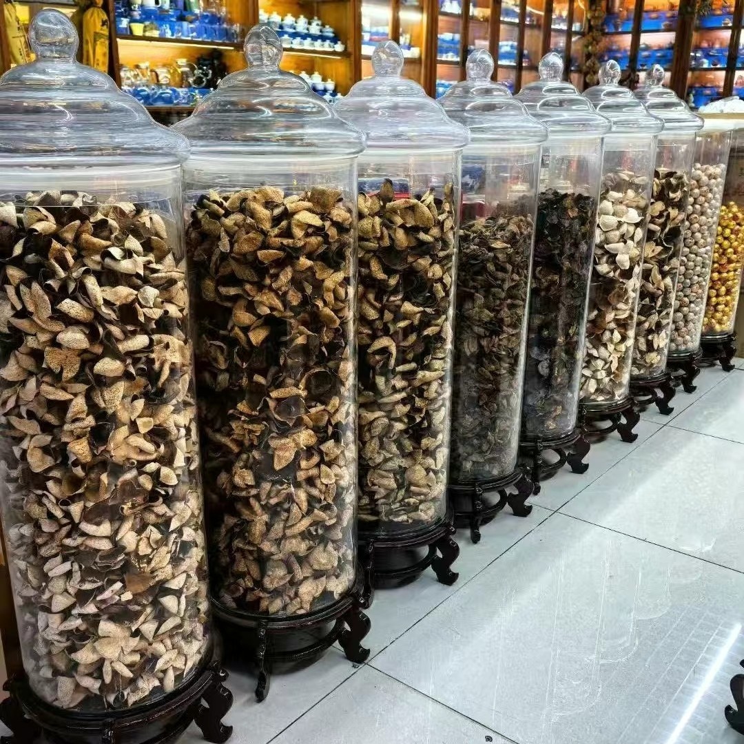 陈皮储存罐专用大号玻璃密封罐食品级茶叶罐鱼胶花胶药材展示罐子