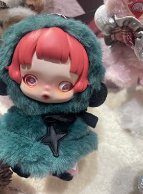 迪士尼POPMART泡泡玛特SKULLPANDA冬日乐章系列SP毛绒公仔盲盒现