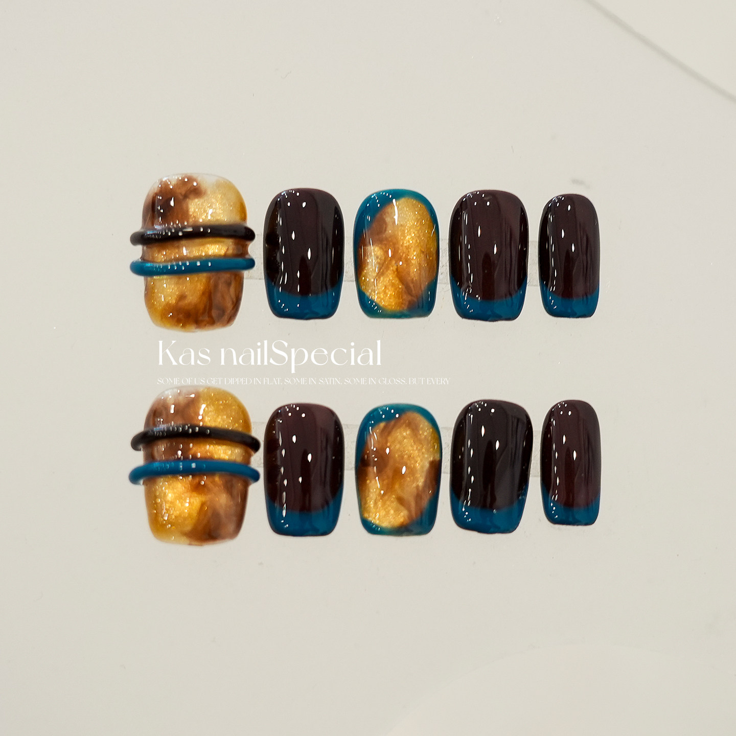 「黑糖罐子」纯手工日式短甲美拉德秋冬2025年新款高级感穿戴甲,彩妆/香水/美妆工具,穿戴甲/甲片,淘宝优惠券,粉丝福利购,淘宝优惠卷