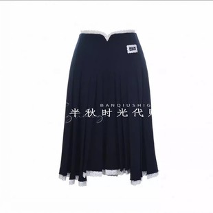 学院风百褶半裙 LF26C11SS010原1995Lefame拉飞姆26春装 小魔女