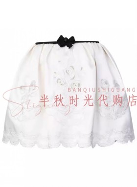 LeFame拉飞姆国内专柜代购26夏绣花缎面半身裙LF26X01SS163--1895