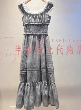 现货特价XRV4L18A原1380艾AIV冠柜正品25秋波西米亚风格纹连衣裙