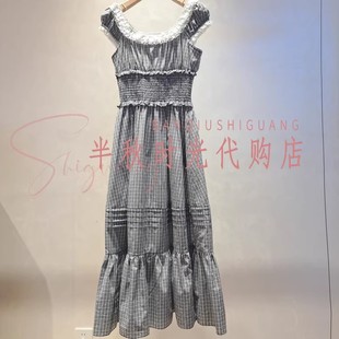 纹连衣裙 25秋波西米亚风格 现货特价 XRV4L18A原1380艾AIV冠柜正品