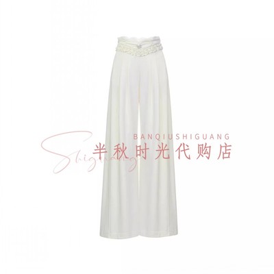 LeFame拉飞姆2026夏装绣花饰边休闲裤LF26X11SP236原1695