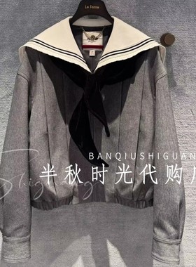 （小魔女）LF26C11SC162原2495Lefame拉飞姆26春装提花海军风外套