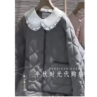 25冬小香风绗缝绒服 XRV7G37B原1980AIV艾双皇冠专柜正品 小魔女