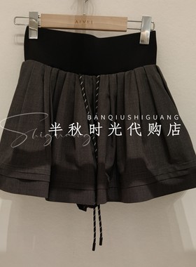 艾薇专柜正品国内代购26年春款XSV1Q25B高腰抽绳蓬蓬裙半身裙880