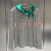 现货 25冬休闲横条纹卫衣绒衫 小魔女 Y1225404原999YOU尾柜正品