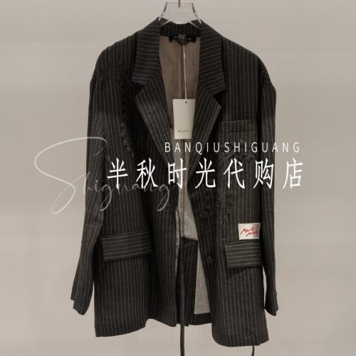 MMQ双皇冠专柜正品2026夏款休闲女装条纹外套262XF002-2880