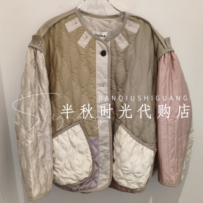 （小魔女）UY25442A119156原3999乌**丫冬季提花撞色拼接