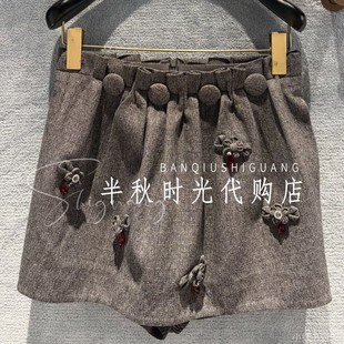 （小魔女）LF26C31SS001原1795LeFame拉飞姆26春装蝴蝶结花朵半裙