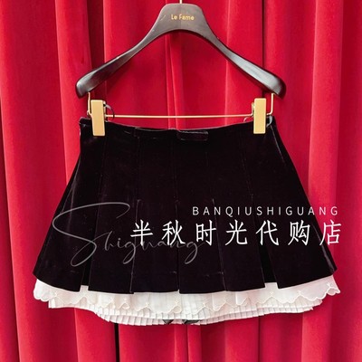 (小魔女)LF26C01SS264原1695Lefame拉飞姆专柜正品26春丝绒半身裙