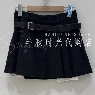 XRV5Y02A原980艾AIV双皇冠专柜正品 2025秋学院风休闲百褶短裙