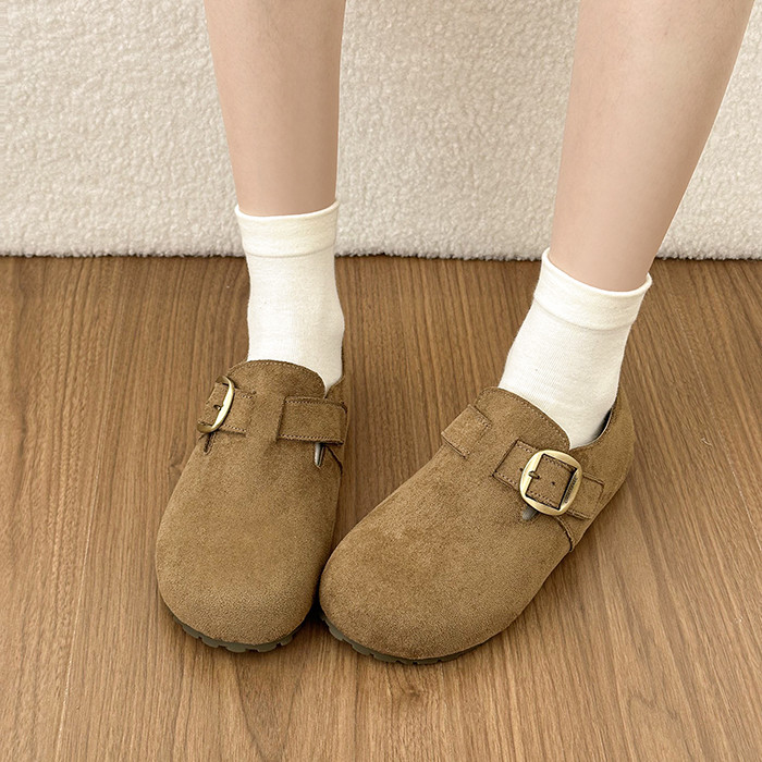 厚底内增高全包勃肯鞋女2026新款春季一脚蹬丑萌单鞋博肯鞋豆豆鞋,女鞋,勃肯鞋/软木鞋,淘宝优惠券,粉丝福利购,淘宝优惠卷