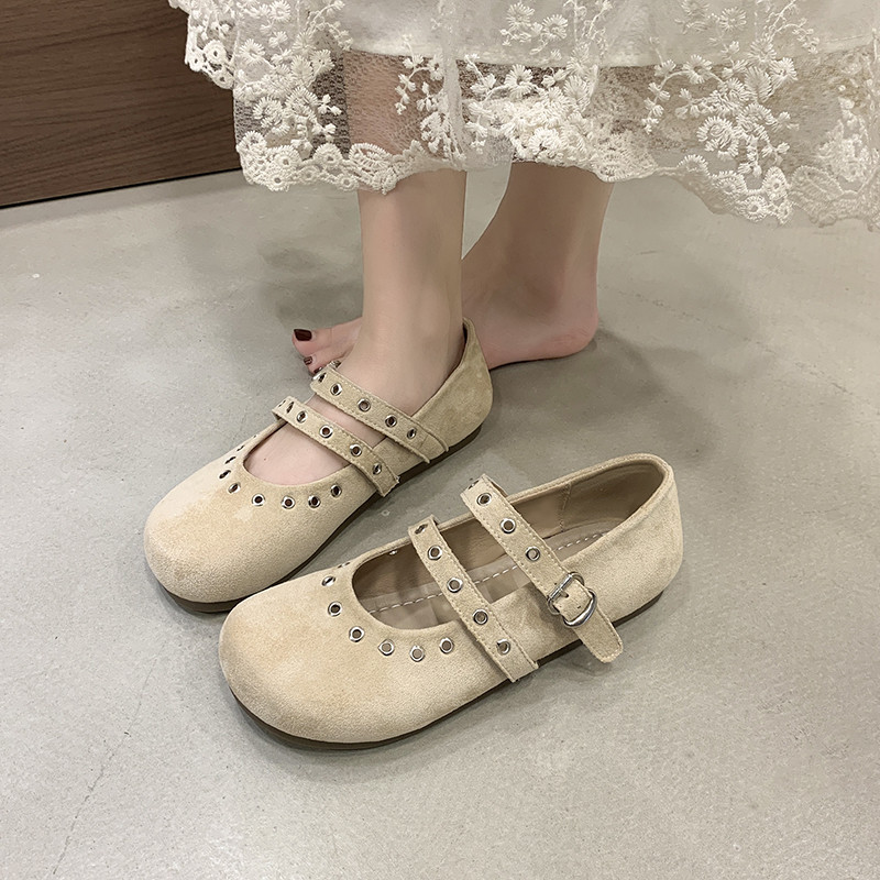 平底玛丽珍女鞋2026新款春季配裙子勃肯鞋温柔晚晚鞋芭蕾舞单鞋子,女鞋,浅口单鞋,淘宝优惠券,粉丝福利购,淘宝优惠卷