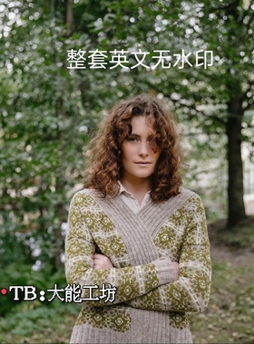 【英文】strands of joy 棒针提花毛衣图解 Laine系列文字解 231