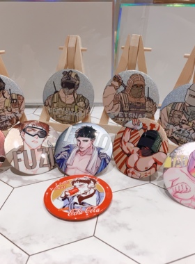 砚池原创R6S彩虹六号围攻同人周边干员双闪徽章机枪哥耶格fuze