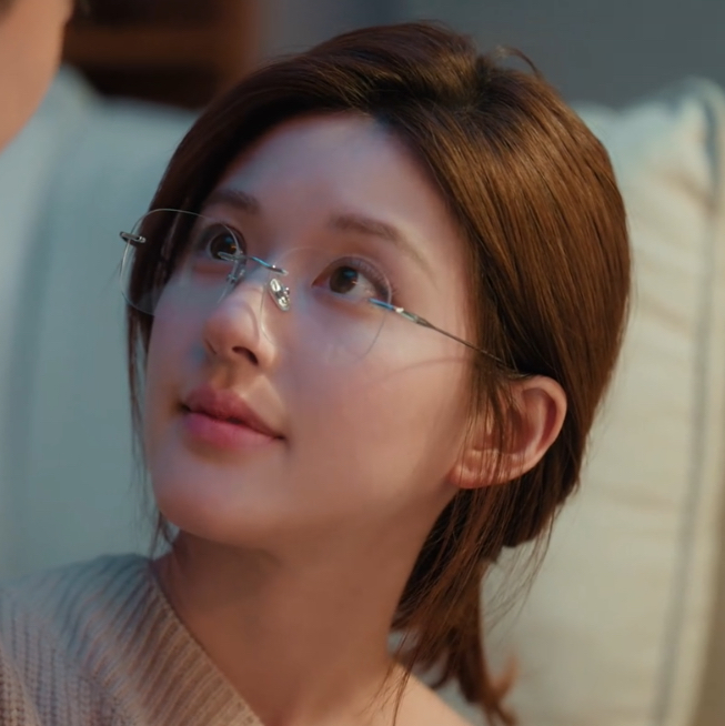 许我耀眼赵露思许妍同款无框眼镜女高级感近视可配度数防蓝光纯钛