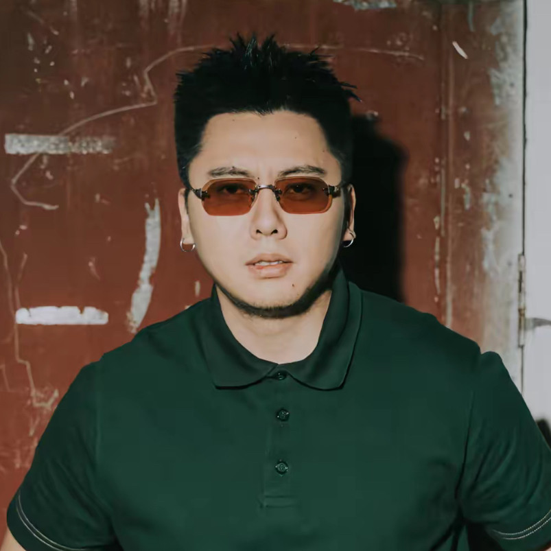 抖音揽佬同款说唱无框太阳镜时尚切边太阳眼镜欧美男防晒墨镜中古