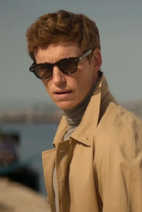 豺狼的日子小雀斑埃迪·雷德梅恩同款墨镜男款椭圆复古太阳镜户外