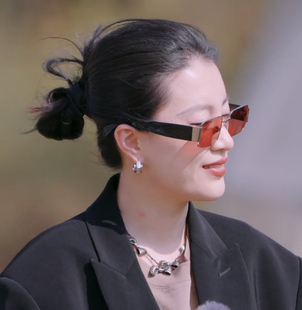 是女儿是妈妈李嘉格同款女网红款墨镜拍照复古潮流眼镜方形太阳镜