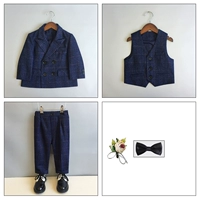 Комплект, костюм, жилет, штаны, галстук-бабочка на лацкан, 3 предмета