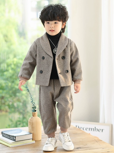 Костюм мальчика цветочника, осенний демисезонный классический костюм для отдыха, в корейском стиле