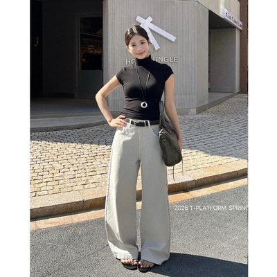 T-PLATFORM2026早春松弛显瘦阔腿