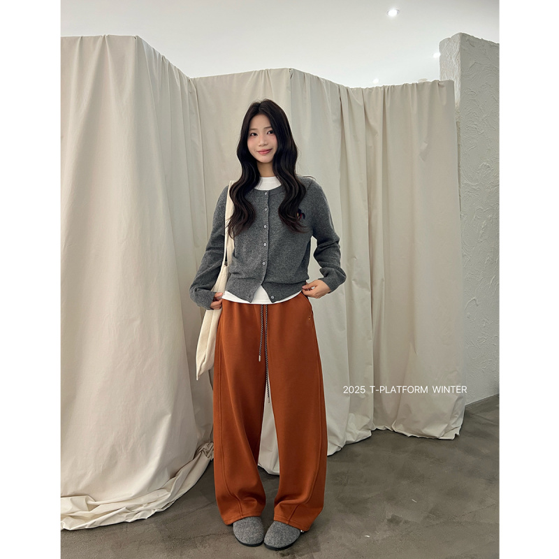T台韩系厚绒显瘦卫裤3