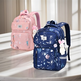 小学生一二四年级护脊减负轻便大容量书包双肩背包小女孩2024新款