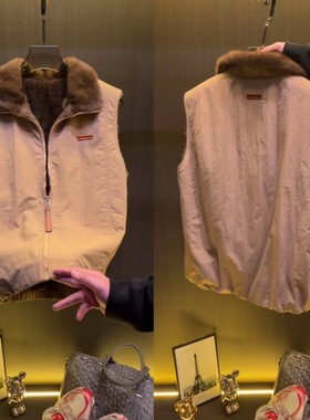 L2519【Z】YZ 2026秋冬新款Old Money老钱轻奢毛领男士马甲外套