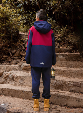 澜洋贝贝冬季加绒冲锋衣班服儿童三合一校服套装幼儿园园服F2504