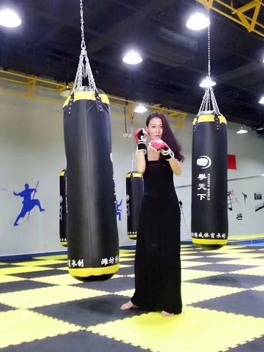 拳击沙袋吊式实心散打立式沙包成人儿童健身家用跆拳道训练器材