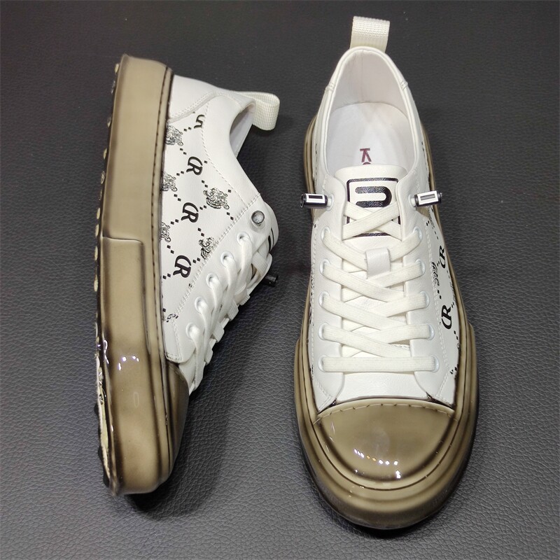 特价滴胶头层牛皮时尚男鞋