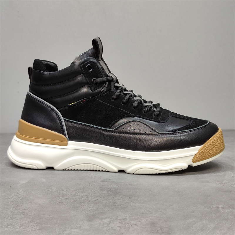 特价捡漏头层牛皮高帮运动鞋