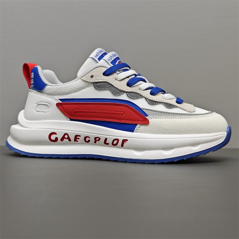 稀缺牛辉外贸真皮运动休闲鞋断码清仓冬季男士时尚厚底增高老爹鞋