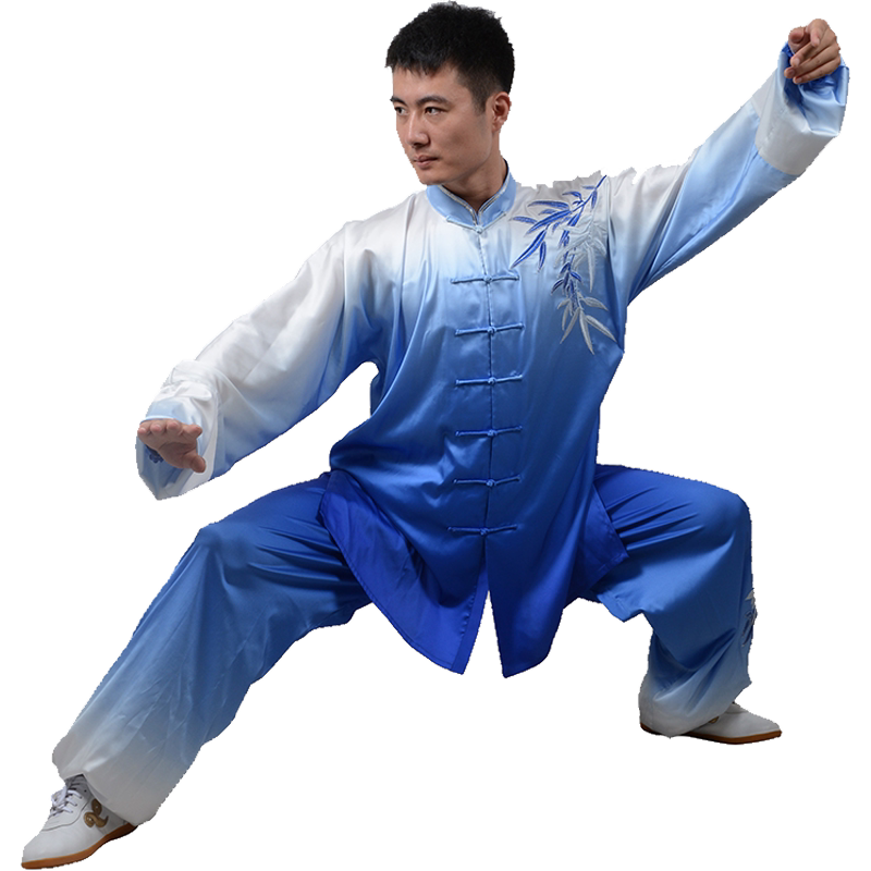 太极服渐变过渡色表演比赛晨练
