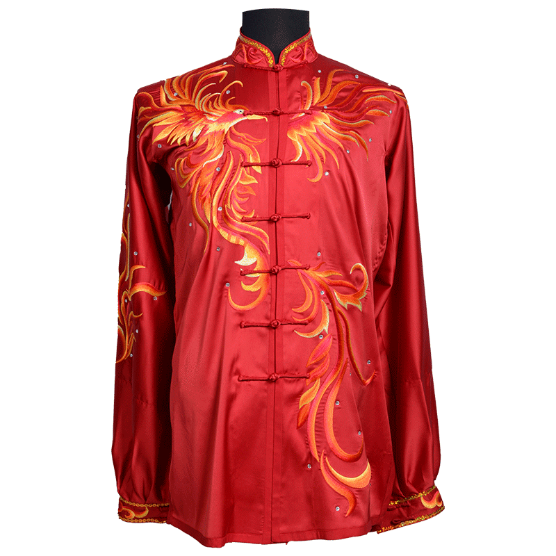 言一男女同款新太极服刺绣定制