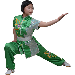 言一武术服彩服莺歌蝶舞长拳服南拳服比赛服表演服刺绣练功服订做