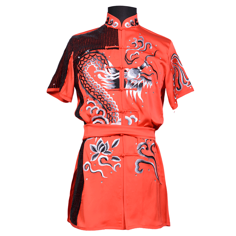 言一男女同款2023刺绣武术服定制